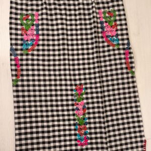 Vestido mexicano largo vichy