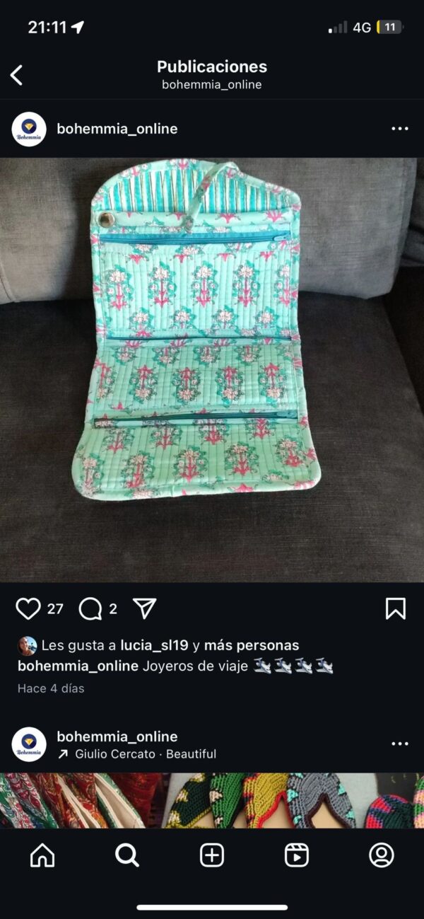 Joyero de viaje