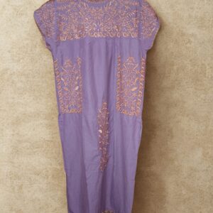 Vestido mexicano largo bordado